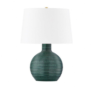 Sara 1 Light Table Lamp 22 Inches Tall and 15.5 Inches Wide by Mitzi - HL815201-AGB