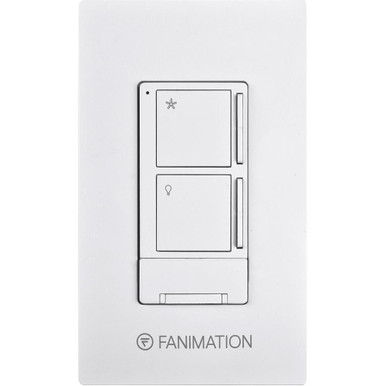 Accessory 3 Speed Fan and Light Wall Control with Receiver by Fanimation - WR501WH