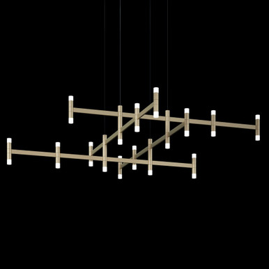 Systema Staccato 84W 1 LED Oversized Hash Pendant by Sonneman - 1791