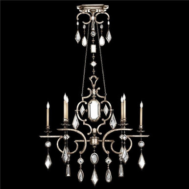 Encased Gems Six Light Oval Chandelier by Fine Art 725940-3ST