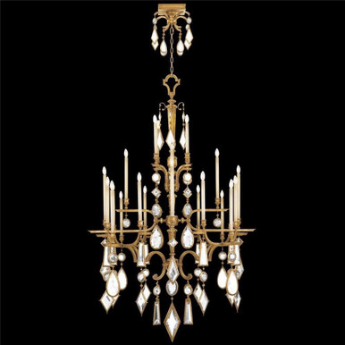 Encased Gems Twenty Four Light Round Chandelier by Fine Art - 714640-3ST