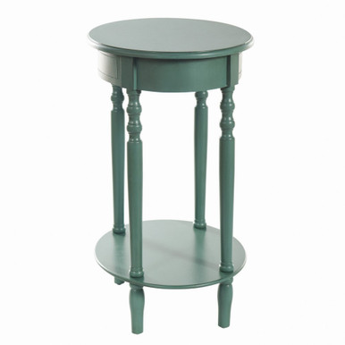 Emily 27 Inch Oval Accent Table with Storage Shelf by Stylecraft - EMILY-19