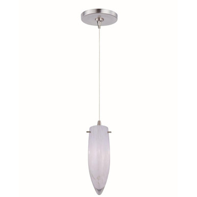 White Cirrus 1 Light Mini Pendant by ET2 - E94442-113SN