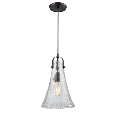 Hand Formed Glass 1 Light Small Bell Pendant by ELK Home - 10555/1