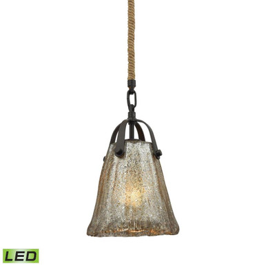 Hand Formed Glass 9.5W 1 LED Small Pendant 10 Inch Tall by ELK Home - 10631/1-LED
