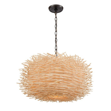 Bamboo Nest 3 Light Large Pendant by ELK Home - 10951/3