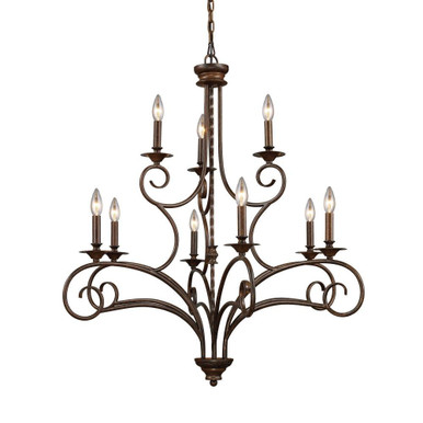 Gloucester 9 Light Oversized Chandelier by ELK Home - 15043/6+3