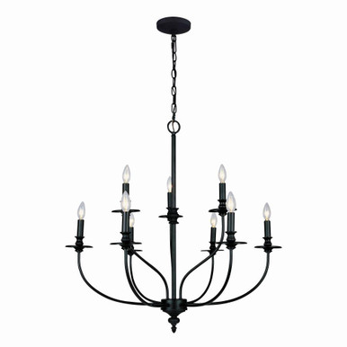 Hartford 9 Light Large Candle Style Chandelier by ELK Home - 289-OB