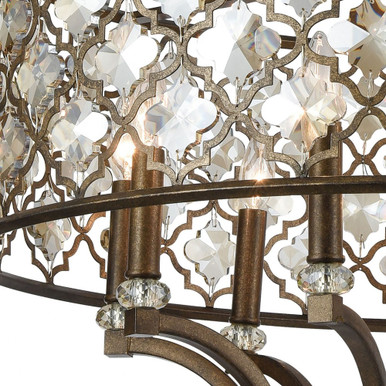 Armand - 9 Light Chandelier in Traditional Style with Luxe/Glam and Victorian inspirations - 28 Inches tall and 32 inches wide - 31089/9