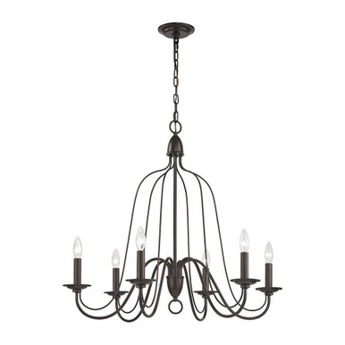 Monroe 6 Light Large Chandelier by ELK Home - 32162/6