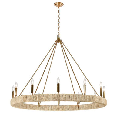 Abaca 12 Light Chandelier 40 Inch tall and 48 inch wide by ELK Home - 32417/12