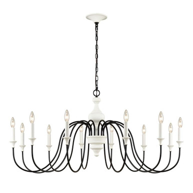 Val De Loire 12 Light Oversized Candle Style Chandelier by ELK Home - 33469/12