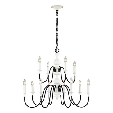 Val De Loire 12 Light Oversized Chandelier by ELK Home - 33470/8+4