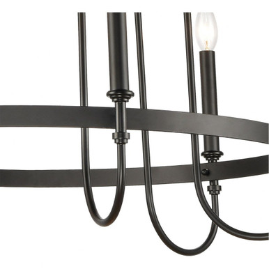 Wickshire - 6 Light Chandelier in Traditional Style with French Country and Southwestern inspirations - 30 Inches tall and 29 inches wide - 46383/6