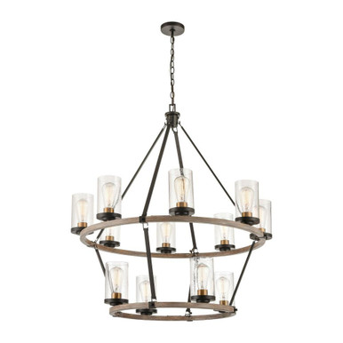 Geringer 12 Light Oversized Chandelier by ELK Home - 47470/8+4