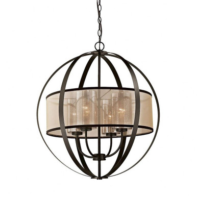 Diffusion 4 Light Chandelier  27 x 24 In by ELK Home - 57029/4