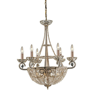 Elizabethan 10 Light Medium Chandelier by ELK Home - 5967/6+4