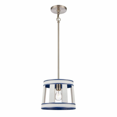 White Burlap 1 Light Small Pendant by ELK Home - 63116/1