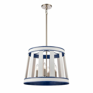 White Burlap 6 Light Large Pendant by ELK Home - 63118/6