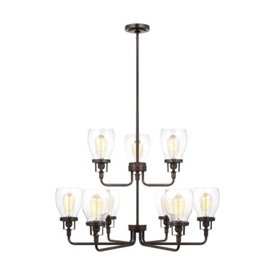 Nelson Farm - 32 Inch 72W 9 LED Up Chandelier - 73-BEL-4169746