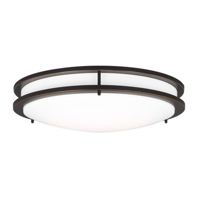 Mahone 34W 1 LED 17.75 Inch Wide Semi Flush Mount by Generation - 7750893