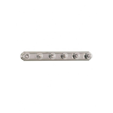 Six Light Vanity Bath Bar Fixture In Brushed Nickel With Made Of Steel-Size W36 H4 3/4 E2 1/2-Bathroom Lighting - 73-BEL-1001767