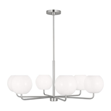 David Causeway - 6 Light Large Chandelier In Modern Style-14.13 Inches Tall and 35 Inches Wide - 73-BEL-1326570