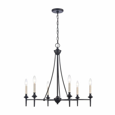 Solomon 6 Light Large Chandelier by ELK Home - 89697/6