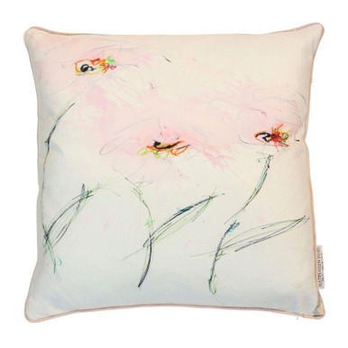 Blushing Meadow Abstract Pillow 24 Inch Tall and 24 Inch Wide by Stylecraft - AJS10286DS