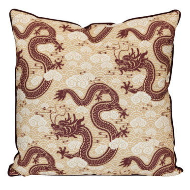 Chinoiserie Heritage Dragon Pillow 22 Inch and 22 Inch Wide by Stylecraft - DFS10262DS