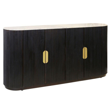 Marlowe 4 Door Oval Racetrack Sideboard 33 X 67 Inch Wide by Stylecraft - ISF27206DS
