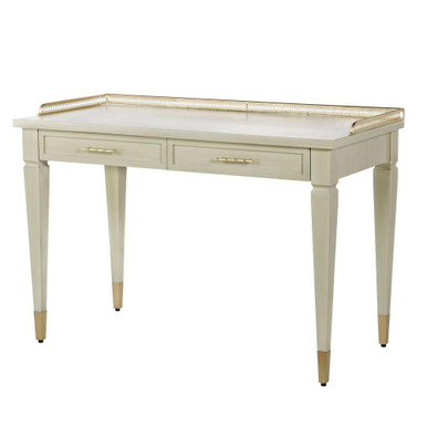 Delacourt 2 Drawer Writing Desk 30.91 Inch X 46.06 Inch Wide by Stylecraft - DFF20109DS