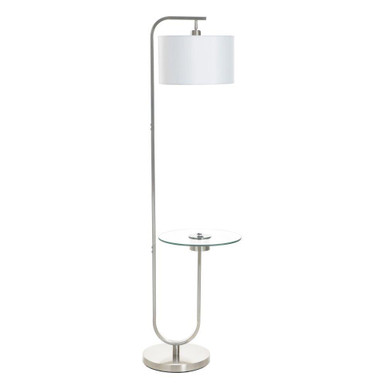Sutton 1 Light Floor Lamp with Table 61 Inch X 14.5 Inch Wide by Stylecraft - L74709DS