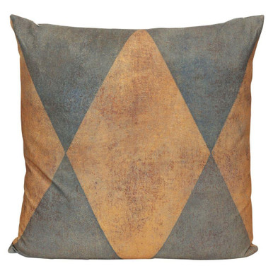 Wyatt Abstract Ochre Diamond Pillow 24 Inch and 24 Inch Wide by Stylecraft - NWS10389DS
