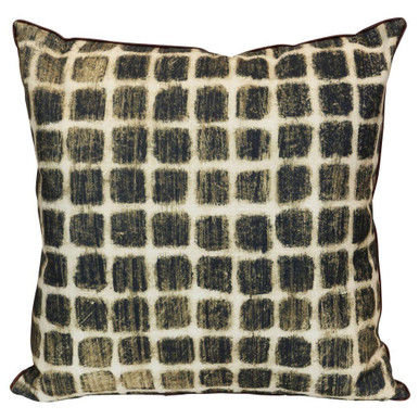Wyatt Abstract Ink Grid Pillow 24 Inch Tall and 24 Inch Wide by Stylecraft - NWS10394DS