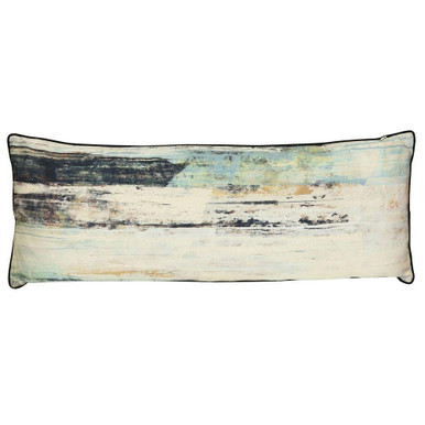 Wyatt Abstract Coastal Horizon Lumbar Pillow 36 Inch Wide by Stylecraft - NWS10417DS