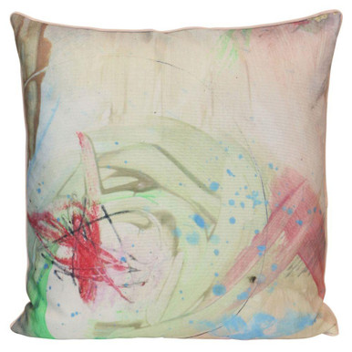 Artful Modern Muse Abstract Pillow 24 Inch and 24 Inch Wide by Stylecraft - TDS10335DS