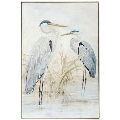 Egret II Framed Wall Art 48.23 Inch Tall and 32.48 Inch Wide by Stylecraft - WI34449DS