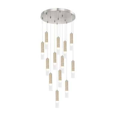 Zara 559W 13 LED Chandelier 14.8 Inch Tall and 20.47 Inch Wide by Artcraft - AC5104BN