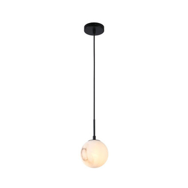 Nightfall 1 Light Pendant 10.6 Inch Tall and 5.9 Inch Wide by Artcraft - AC12280BK