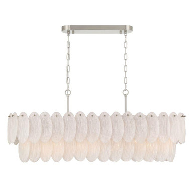 Serena 9 Light Pendant 11.25 Inch Tall and 43.38 Inch Wide by Artcraft - AC12264SN