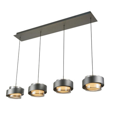 Axis 40W 4 LED Pendant 8.5 Inch Tall and 45.5 Inch Wide by Artcraft - AC6984GR