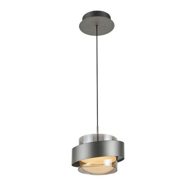 Axis 10W 1 LED Pendant 8.5 Inch Tall and 7.75 Inch Wide by Artcraft - AC6980GR