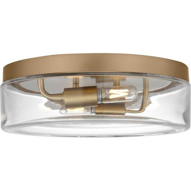 Rhett 60W 2 LED Flush Mount 3.75 Inch Tall and 12 Inch Wide by Generation - GLF1722E