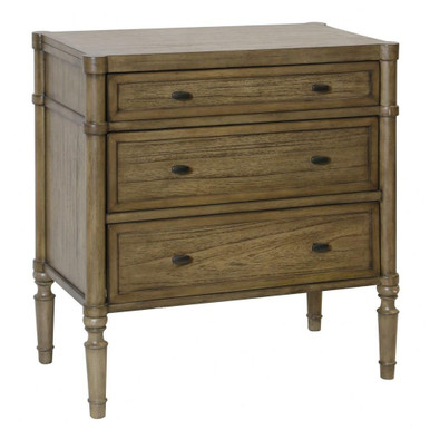 Agatha 3 Drawer Bachelor Cabinet Chest 30 Inch Tall by Stylecraft - DCV2409DS