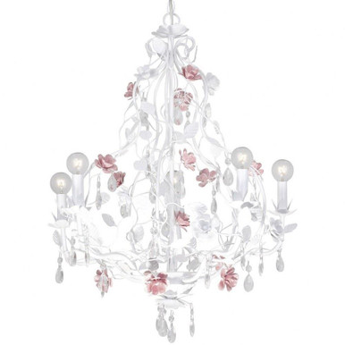 Lola 5 Light Medium Chandelier by Crystorama - 4856-WW