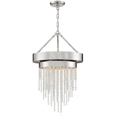 Clarksen 5 Light Small Chandelier by Crystorama - cla-a3205-pn-cl-mwp