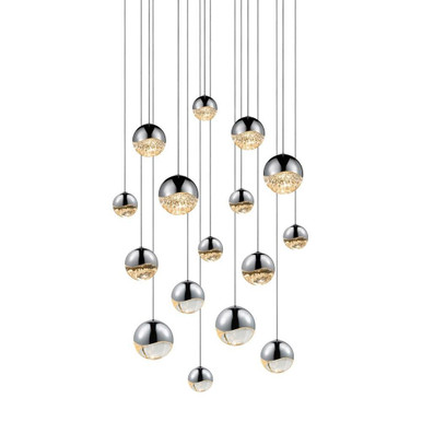 Jeasat Circle 16 LED Assorted Pendant 3.75 Inch Tall X 23.75 Inch Wide - 181-BEL-492879