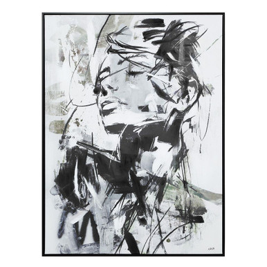 Aaliyah Framed Canvas Art 48 Inch Tall and 36 Inch Wide by Everren - OL2222