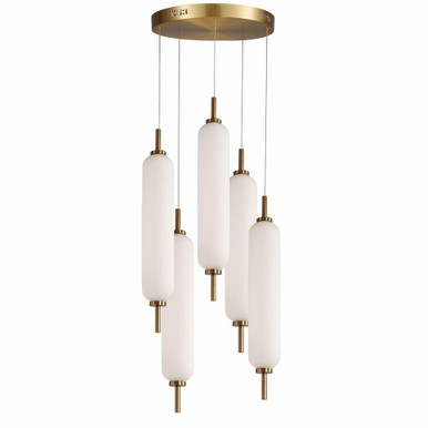 Vulv Path 50W 5 LED Multi Pendant 14.25 Inch Tall and 12 Inch Wide - 303-BEL-1364369